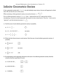 3/2=1+ x + x2 + x3 +⋯. Infinite Geometric Series Sewellpre
