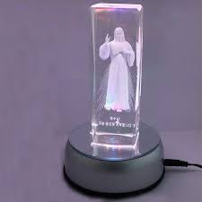 Round Plastic Led Light Base For 3d Photo Crystal Tower Display Led Lights 3d Photo Crystals Novelty Lamp