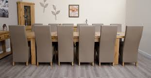Our matching extendable dining table and chairs sets come in a wide selection of different styles and sizes, from round extending dining tables in oak to extra large glass extending tables, so we truly do have a table to elegantly complement any dining room decor. Signature Solid Oak Extra Large 2400 Twin Extending Dining Table