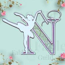 Male, female and child ballet costumes tutus dance. Gorgeous 3d Ballet Dancer Svg Letter N Fable Guild