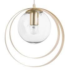 Suspension Boule En Verre Et Cercles En Metal Dore Sur Maisons Du Monde Piochez Parmi Nos Meubles E Suspension Boule Boule En Verre Luminaire Maison Du Monde