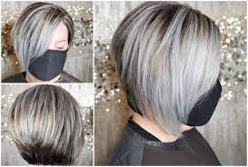 Pimenter les cheveux gris avec des reflets et des lumières. Meches Grises Ou Balayage Sur Les Cheveux Fonces Et Clairs