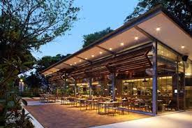 Cafe Melba Is A Rustic Eatery Shaded By Ancient Angsana Trees In Singapore Cafe Exterior Restaurant Exterior Design Restaurant Exterior