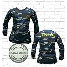 Saat kaos biasa memiliki desain dalam ukuran a4 dan a3, dengan kaos fullprint bagian lengan dan badan bagian depan dan belakang semuanya merupakan area desain. Kaos Dryfit Sablon Tni Al Kaos Jersey Dryfit Lengan Panjang Loreng Tni Al Kri Shopee Indonesia