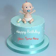 With the image of a cake for a 1 year old boy. First Birthday Cake Baby Boy The Cake Boutique