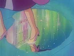 rainbow puddles anime aesthetic anime old anime