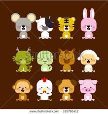12 Chinese Zodiac Animal Zodiac Animal Chinese Zodiac Cute Doodles