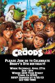 The Croods Birthday Invitation And Free By Prettylittlepixels I Can T Decided Dreamworks Movies Animated Movies Streaming Movies