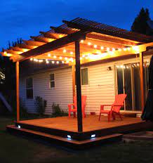 Home Theprovohome Construire Une Pergola Eclairage Terrasse Pergola