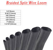 Braided Wire Loom Mesh Woven Self-Wrapping Split Sleeving ...