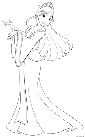 Coloriage Princesse Disney Mulan Legende Chinoise De Fa Mulan A Imprimer En 2020 Coloriage Princesse Disney Coloriage Coloriage Princesse