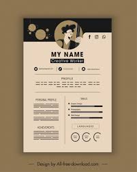 The personal statement for a cv, otherwise known as a personal profile, professional profile or your cv's personal statement is a short paragraph that sits at the top of the document, just below your. Personal Cv Template Dark Plain Flat Decor Free Vector In Adobe Illustrator Ai Ai Format Encapsulated Postscript Eps Eps Format Format For Free Download 1 28mb
