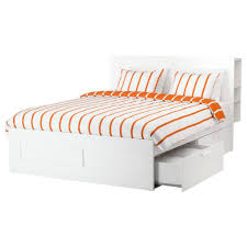 Bed Frame With Storage Brimnes Bed Frame With Storage Headboard Queen Luroy Ikea Ikea Sang Sangram Sovrumsmobler