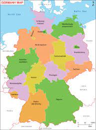 The state capitals are in cities of each of the 50 states. Germany Map Deutschland Karte Map Of Germany Germany States Map