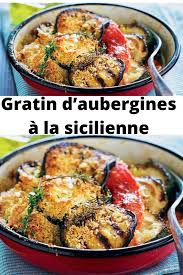 Gratin D Aubergines A La Sicilienne Recettes De Cuisine Recette Recette De Plat