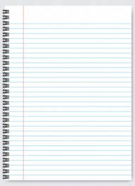 Wo man brauchbare vorlagen findet haben wir für sie. Blank Liniertes Papier Vorlage Eine Seite Notebook Schulheft Vektor Illustration Premium Vektor