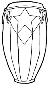Peurto Rican Conga Drum Clean Line By Mavericktears On Deviantart Flag Coloring Pages Puerto Rico Art Drum Tattoo