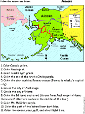 Alaska facts and trivia · outsiders first discovered alaska in 1741 when danish explorer vitus jonassen bering sighted it on a voyage from siberia. Alaska Facts Map And State Symbols Enchantedlearning Com