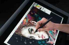Wacom Cintiq 22hd Touch Perfect For Creating Digital Paintings Digital Drawing Tablet Digital Art Supplies Drawing Tablet