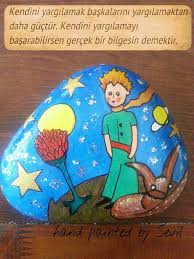 Sevil Urgunlu Adli Kullanicinin Kucuk Prens Tas Boyama Rock Painting Panosundaki Pin Painting Rock