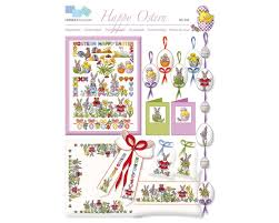 6 kinderbedingungen zum ausdrucken jung. Stickvorlage Happy Ostern Lindners Kreuzstiche