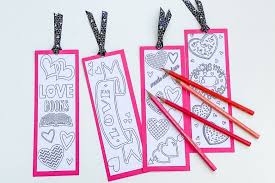 Blue and black floral ornate coloring bookmark. Valentine Printable Colouring Page Bookmarks Mum In The Madhouse
