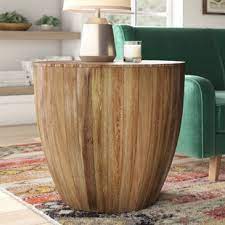 Add style to your home, with pieces that add to your decor while providing hidden storage. Farmhouse Rustic Drum End Side Tables Birch Lane