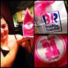 31st Birthday Present Ideas For Her Perfect 31st Birthday Gift Baskin Robbins 31 Flavors Gift Card Other Goodies Wrapped In A 31 Flavors Bag 31 Birthday Gifts 31st Birthday Gifts