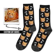Every cat lover will enjoy a personalized gift with a photo of his pet. Ø¨Ø§Ù„Ø®Ø· Ø§Ù„Ø¹Ø±ÙŠØ¶ Ø§ÙƒØªØ¨ Ø²ÙˆØ¯ Ø§Ù„Ø·Ø¹Ø§Ù… Custom Cat Socks Musichallnewport Com