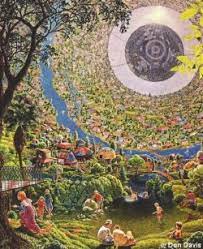 Bernal, consisting of a large hollow spherical shell filled with air. Bernal Sphere