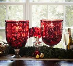 Shop for hurricane candle holders at bed bath & beyond. Red Mercury Glass Hurricane Candle Holder Pottery Barn