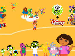 Dash is inside the logo next to the show's logo, surrounded by other kids in different colored bubbles. Pbs Kids Plus Disney Channel Pbs Kids Bright New Color Pbs Kids New Color Disney Channel