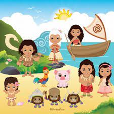Moana Clipart Polynesian Princess Clipart Fairytale Clipart Etsy Clip Art Moana Cute Princess