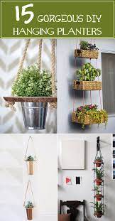 Hexagon metallic wall pots designs. 15 Gorgeous Diy Hanging Planter Ideas To Beautify Your Home Diy Hanging Planter Hanging Plants Indoor Hanging Flower Pots