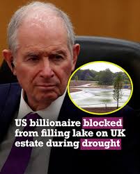 Stephen Schwarzman, billionaire CEO of investment firm Blackstone and  prominent Trump supporter, has been blocked from filling the lake