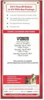 Distemper, parvo, lepto… oh my! Tractor Supply Rabies Clinic Petfinder