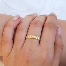 Unique Wedding Ring 18k Gold Wedding Ring Gold Wedding Ring Wedding Band Women Stack Wedding Ring Patterned Wedding Band Antique Style Wedding Rings Unique Engagement Ring Shapes Patterned Wedding Band