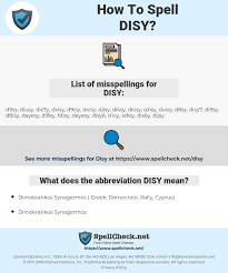 How To Spell Disy And How To Misspell It Too Spellcheck Net