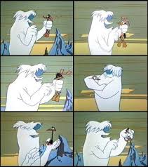 Hugo The Abominable Snowman I Will Love Him And Pet Him And Squeeze Him And I Will Call Him Geor Best Cartoon Shows Animated Cartoons Cartoon Shows