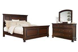 Common furniture and furnishings include beds, beautiful ashley furniture porter bedroom set desks and storage for clothing (dresser, chest, wardrobe, etc.). Porter Queen Panel Bed With Mirrored Dresser Ashley Furniture Homestore
