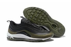 Original Nike Air Max 97 Ultra 17 Hal Black Medium Olive Light Pumice Dark Hazel Nike Shoes Air Max Nike Air Max 97 Wholesale Nike Shoes
