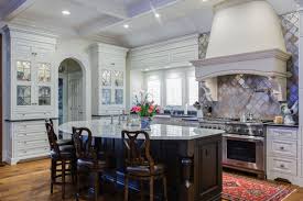 formal painted white kitchen with