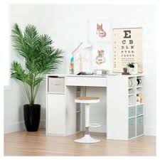 Crea Counter Height Craft Table And Stool Set Pure White South Shore Craft Tables With Storage Craft Table South Shore Furniture