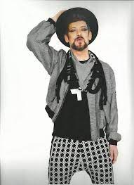 Boy George Wearing Cesar Arellanes Drop Crotch Pants Boy George George Celebrity Style Icons