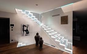 Glass staircase design brightens up home interiors, adding a beautiful architectural feature to modern homes and creating a striking focal point for interior design. Glass Stairs Siller Stairs