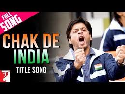 Chak De India Full Title Song Shah Rukh Khan Sukhvinder Singh Salim Marianne D Cruz Video In 2020 Chak De India Bhakti Song Songs