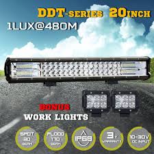 20inch Cree Led Light Bar Spot Flood Work Driving Lamp Wiring Kit Bar Lighting Led Light Bars Led Lights