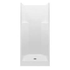 Aquatic Everyday Acrylx 36 In X 36 In X 72 In 1 Piece Shower Stall With Center Drain In White Ax3636sh Wh The Home Depot Shower Stall Shower Panels Frameless Sliding Shower Doors