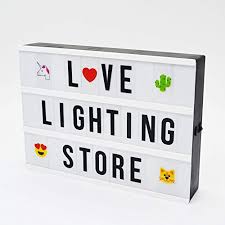 A4 Diy Cinema Light Box With 367 Letters Buy Online In El Salvador At Desertcart