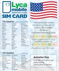 One common reason to unlock a phone is international travel. Lycamobile Usa Sim Card Data Talk Text Travelwifi